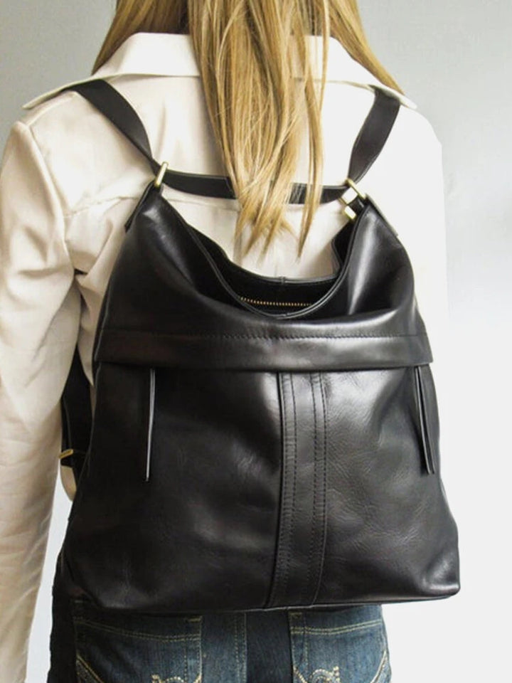 Women Vintage Brown PU Leather Shoulder Bag Crossbody Purse